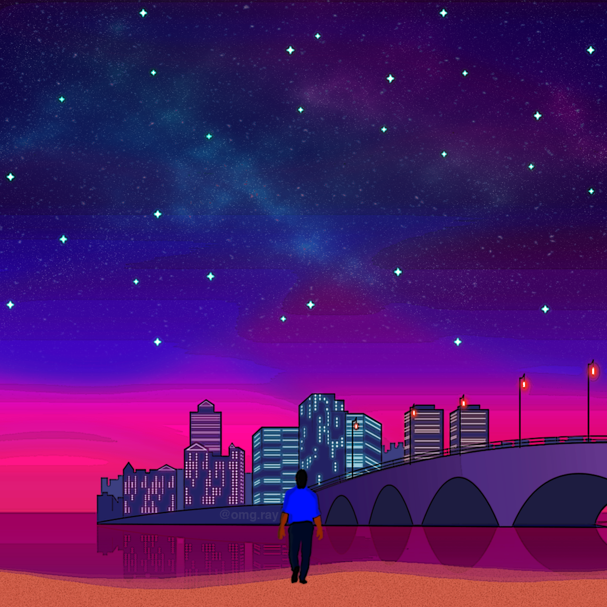 Stargazing Cityscape